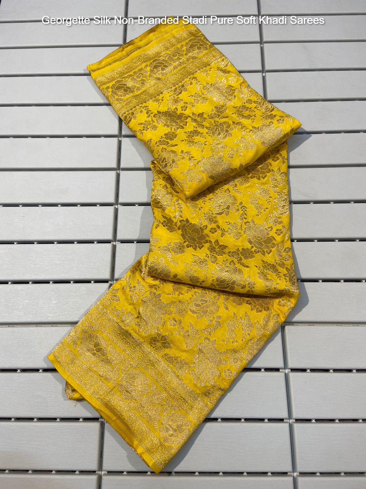 Georgette Silk Non-Branded Stadi Pure Soft Khadi Sarees