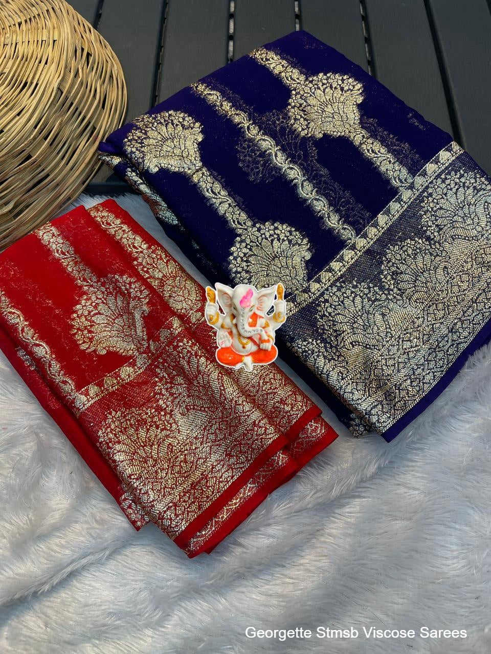 Georgette Stmsb Viscose Sarees