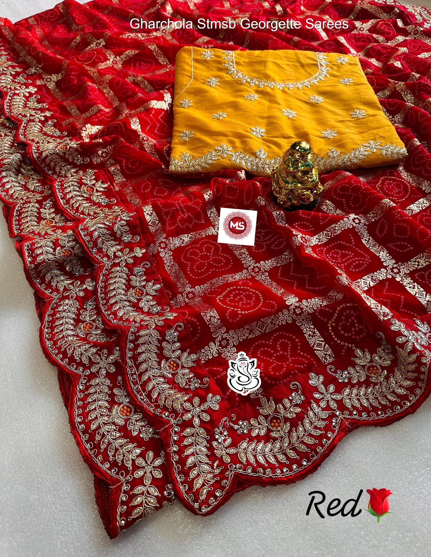 Gharchola Stmsb Georgette Sarees