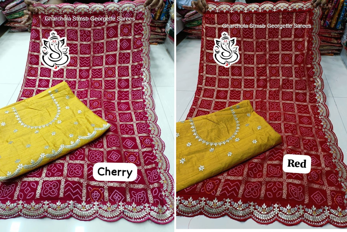 Gharchola Stmsb Georgette Sarees