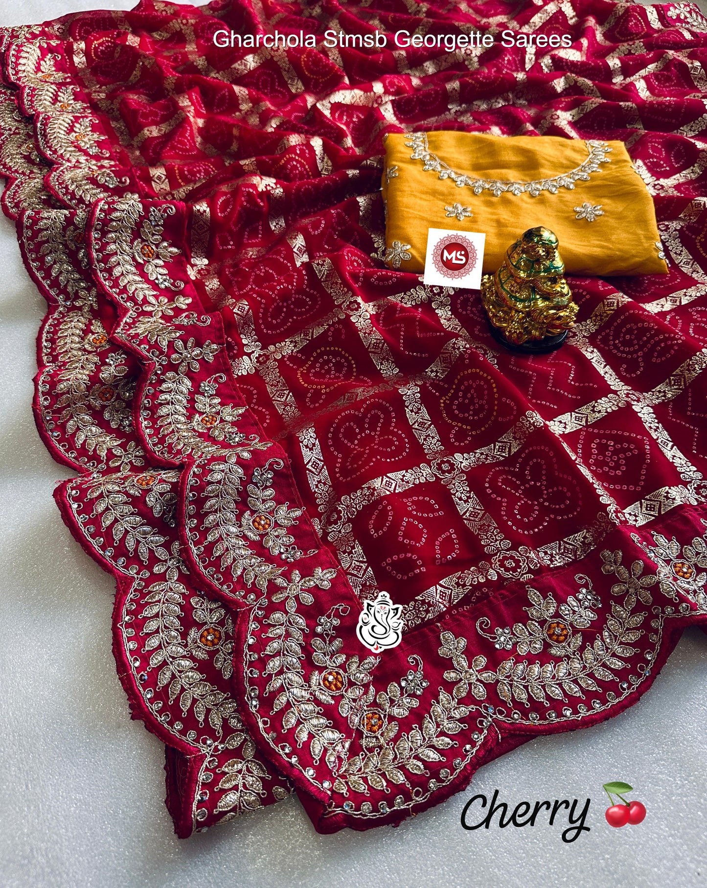 Gharchola Stmsb Georgette Sarees