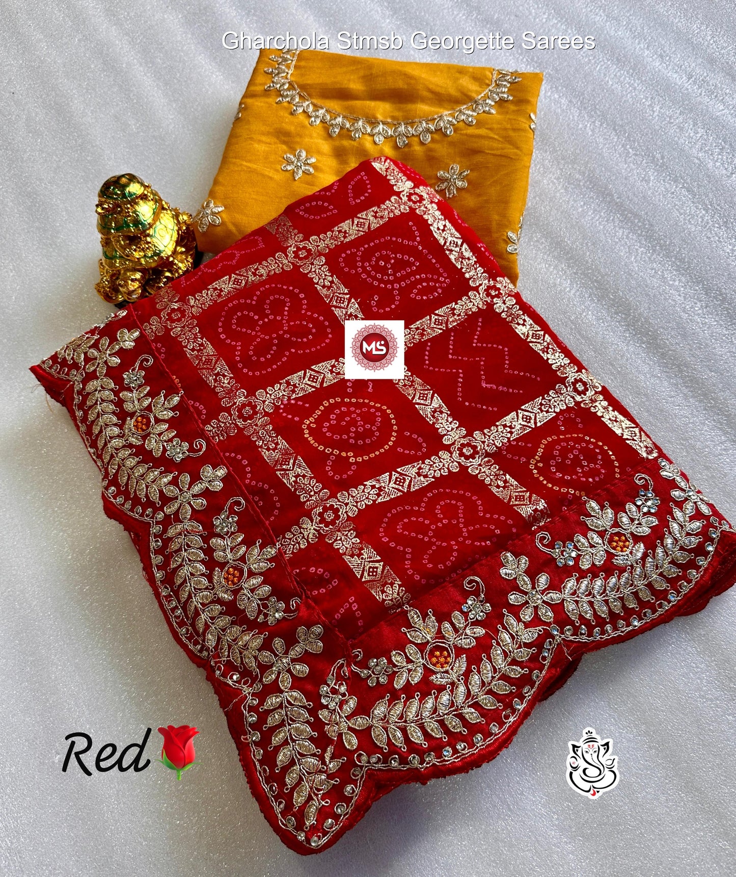 Gharchola Stmsb Georgette Sarees