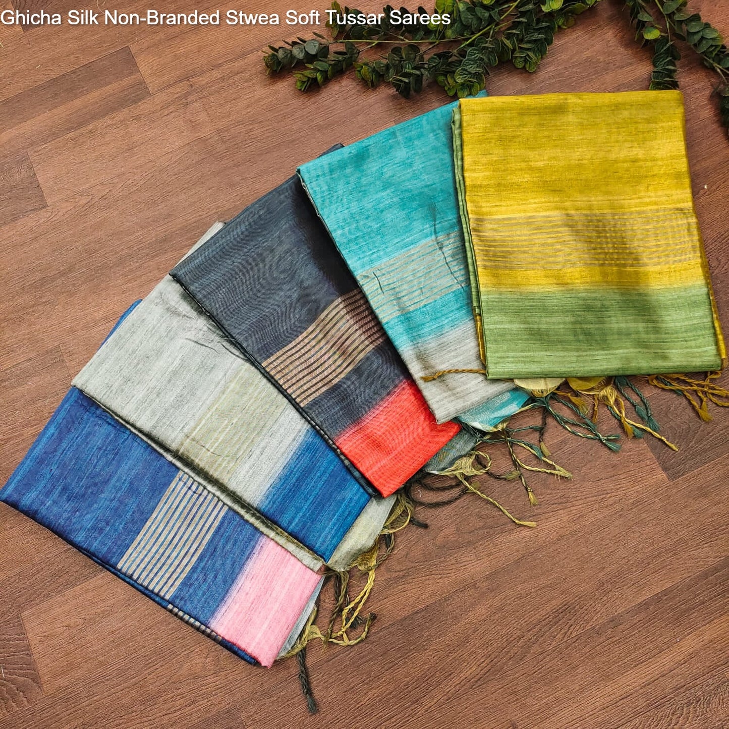 Ghicha Silk Non-Branded Stwea Soft Tussar Sarees