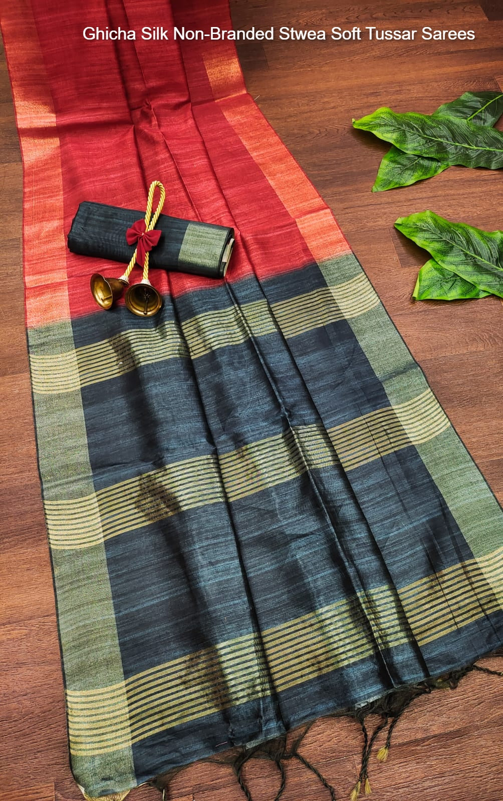 Ghicha Silk Non-Branded Stwea Soft Tussar Sarees
