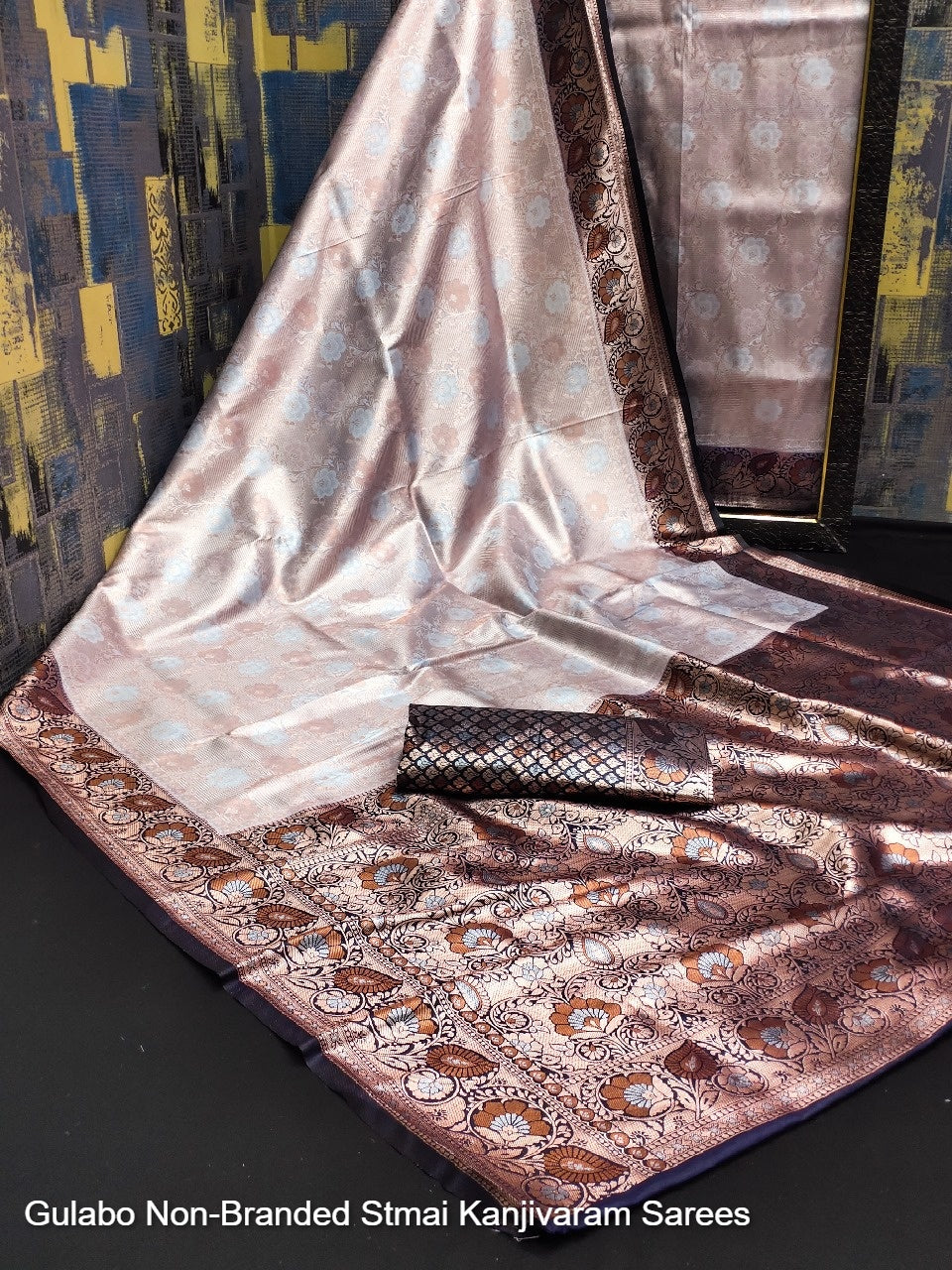 Gulabo Non-Branded Stmai Kanjivaram Sarees