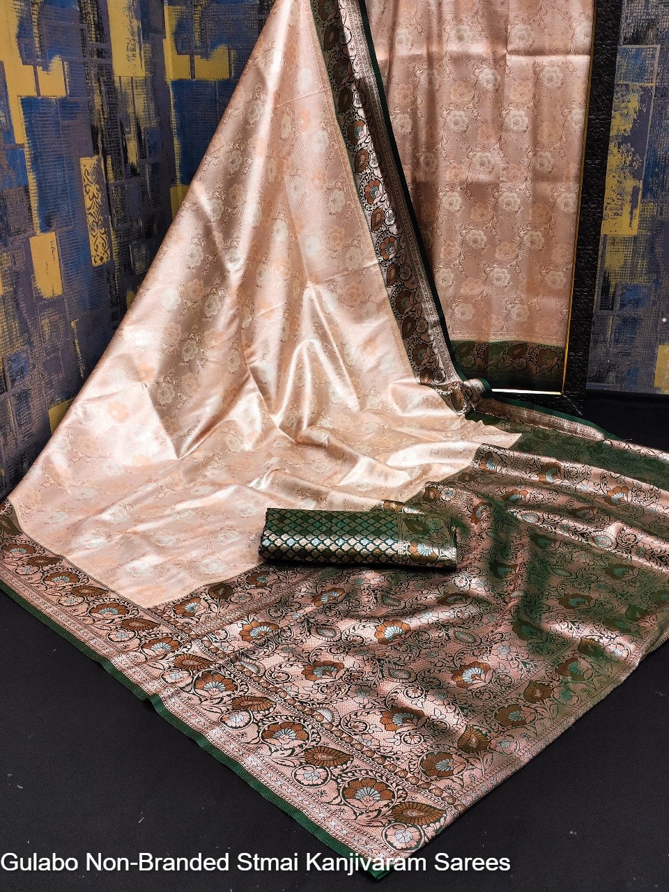 Gulabo Non-Branded Stmai Kanjivaram Sarees