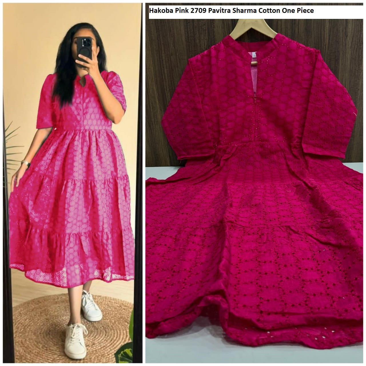 Hakoba 2709 Pink Pavitra Sharma Cotton One Piece