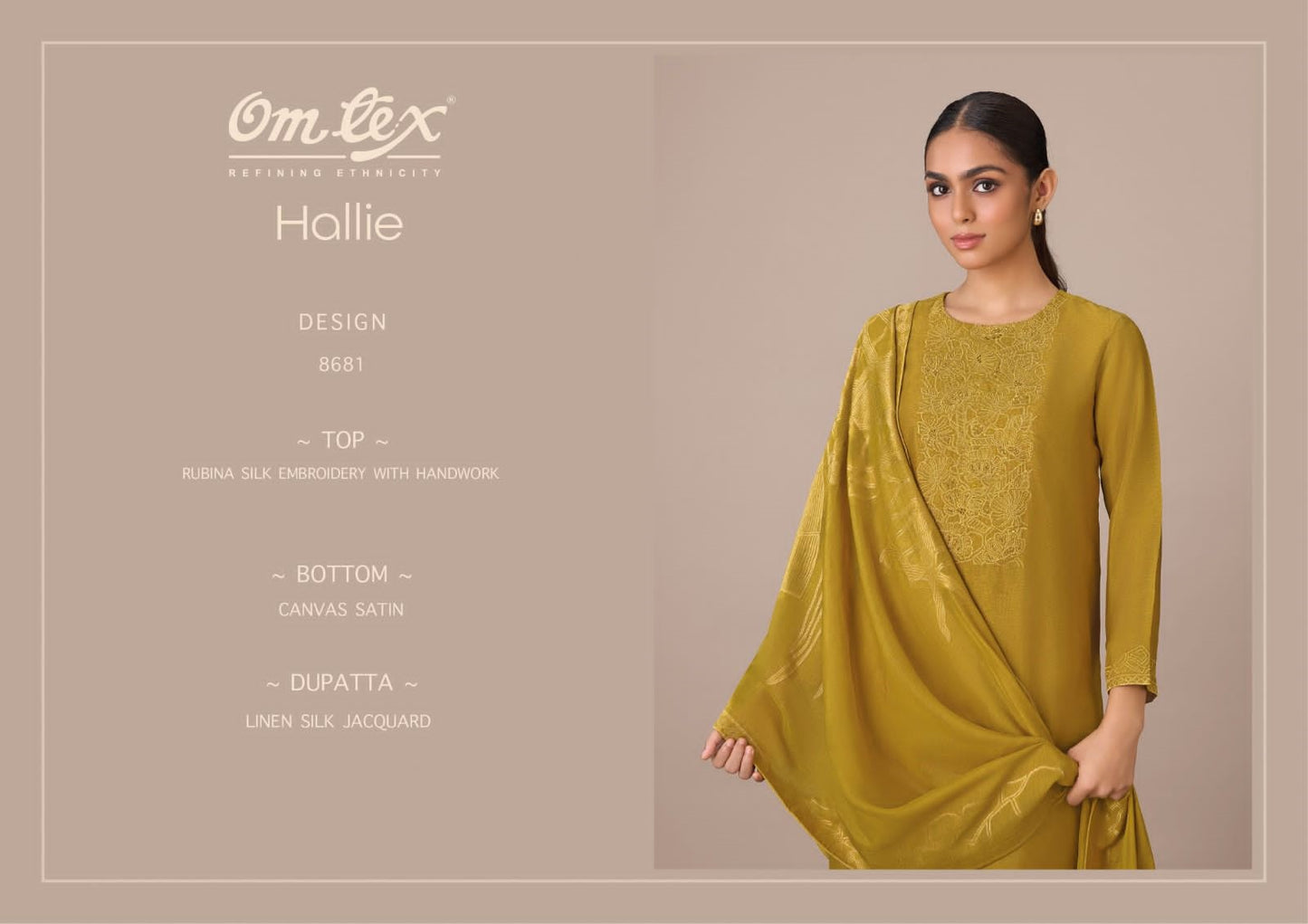 Hallie-8681 Omtex Rubina Silk Unstitched Suits