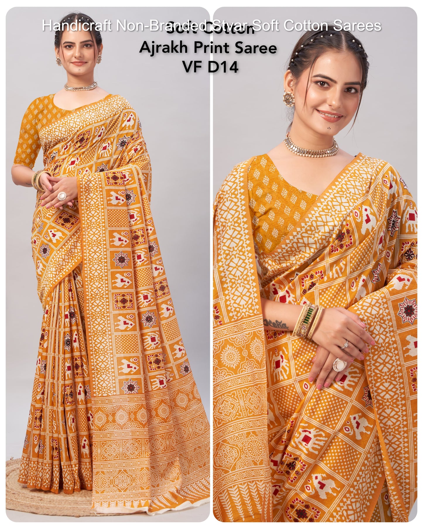 Handicraft Non-Branded Stvar Soft Cotton Sarees