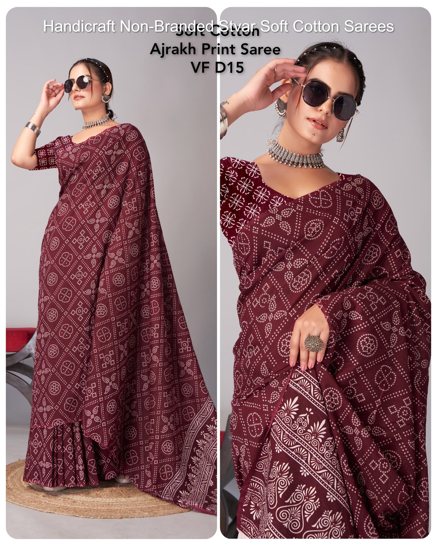 Handicraft Non-Branded Stvar Soft Cotton Sarees