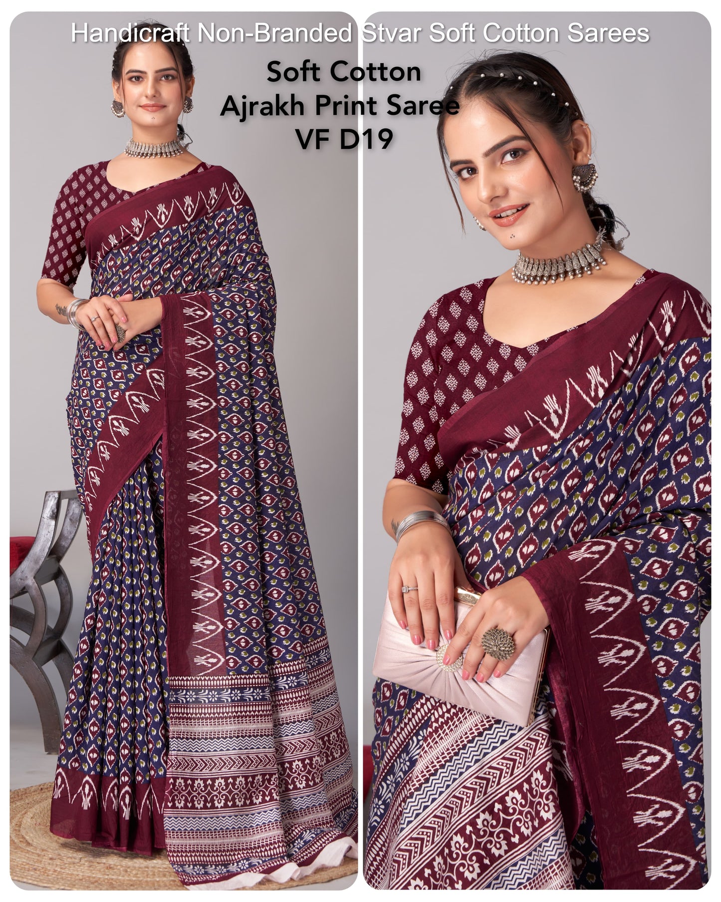 Handicraft Non-Branded Stvar Soft Cotton Sarees