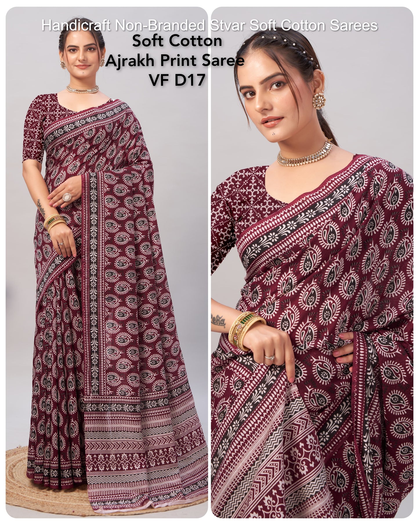 Handicraft Non-Branded Stvar Soft Cotton Sarees