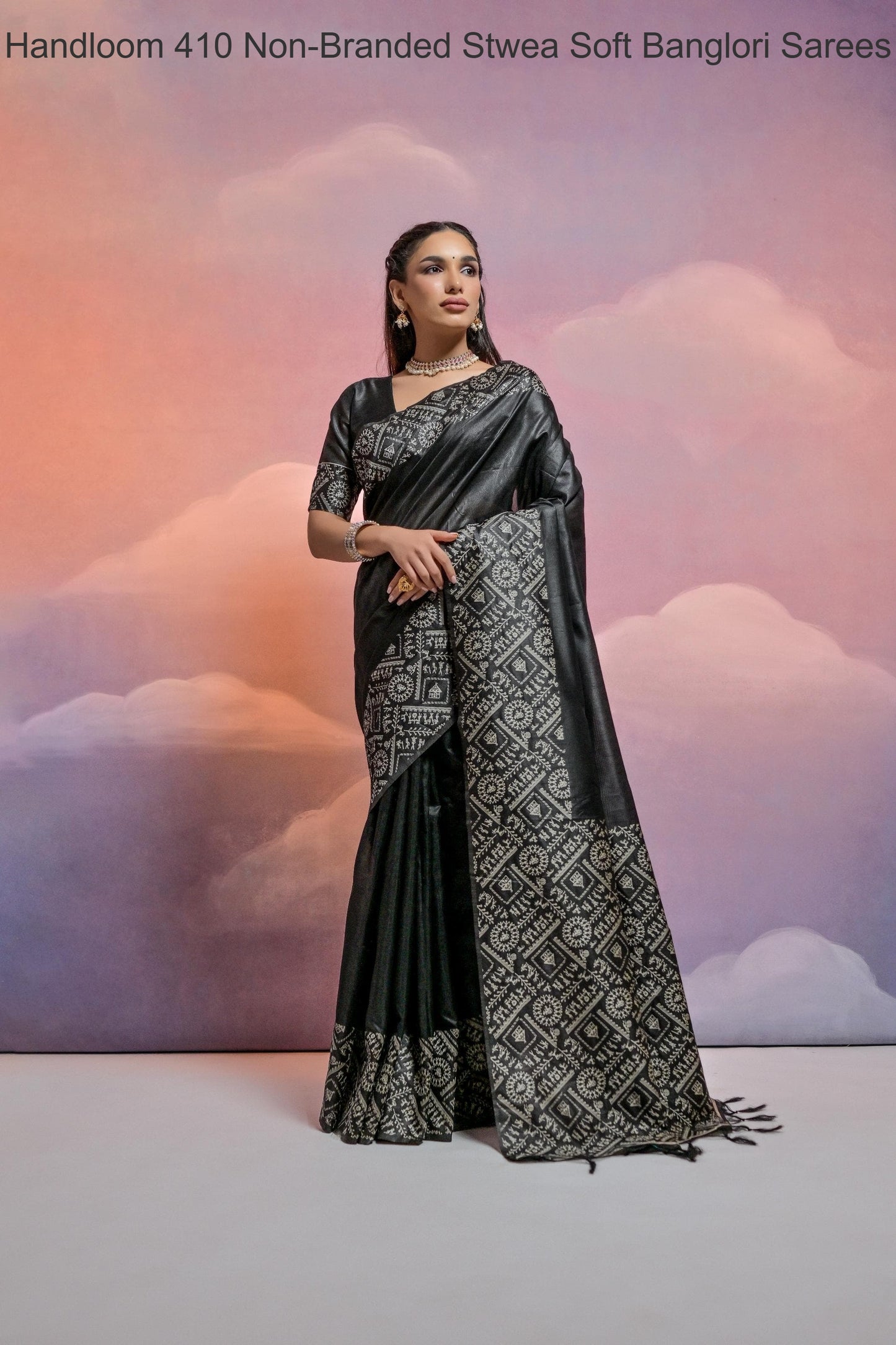 Handloom 410 Non-Branded Stwea Soft Banglori Sarees