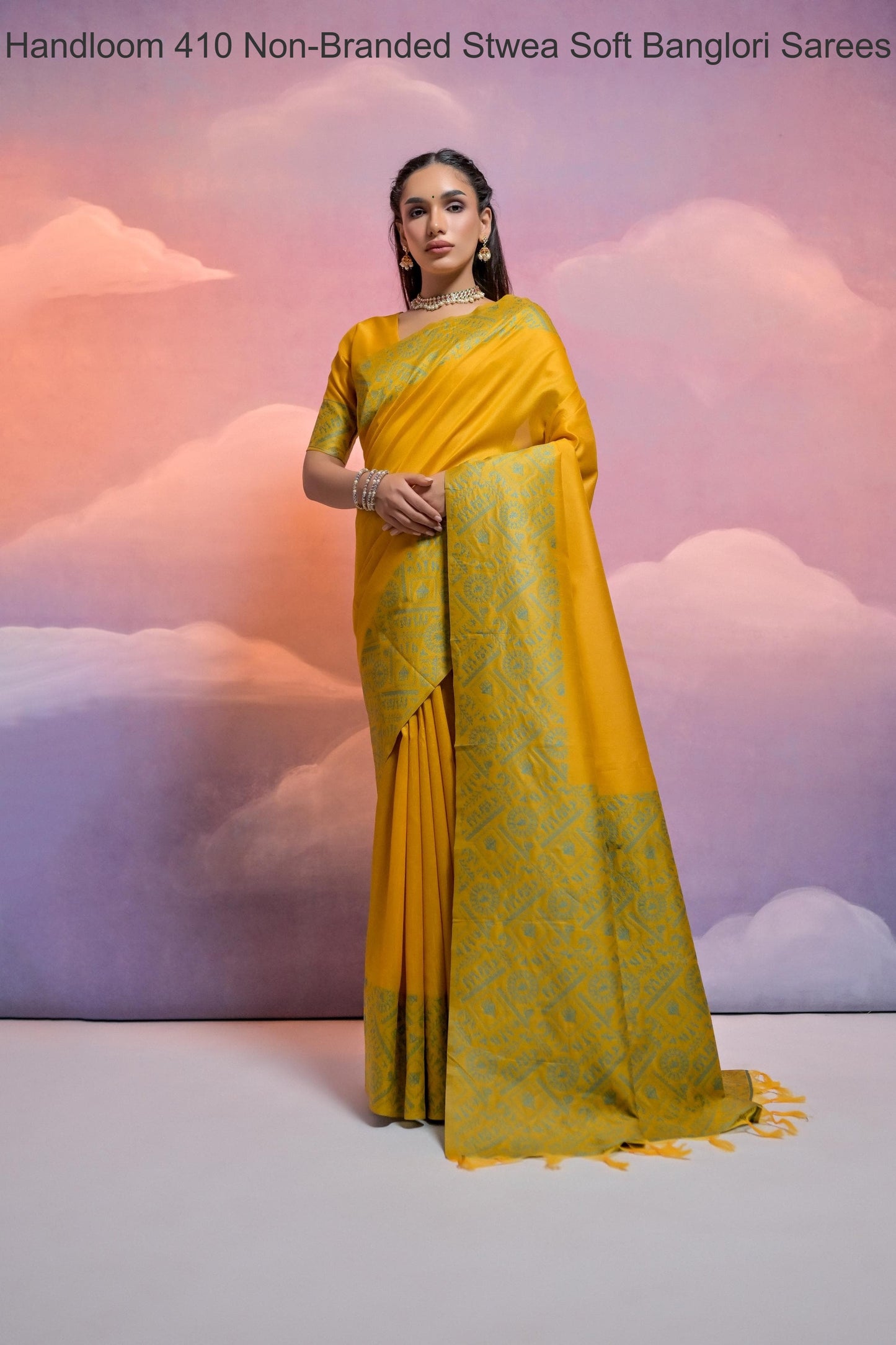 Handloom 410 Non-Branded Stwea Soft Banglori Sarees