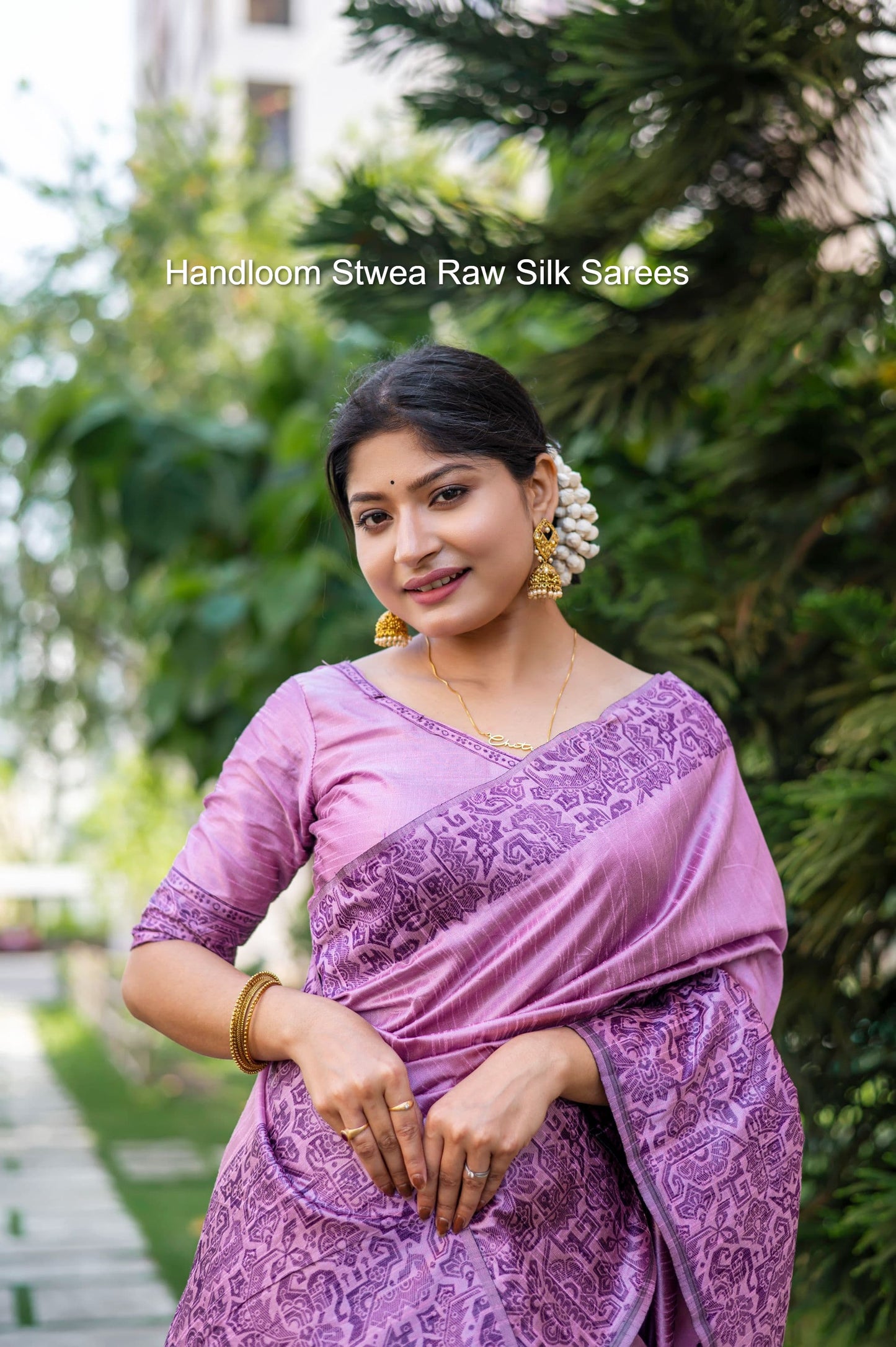 Handloom Stwea Raw Silk Sarees