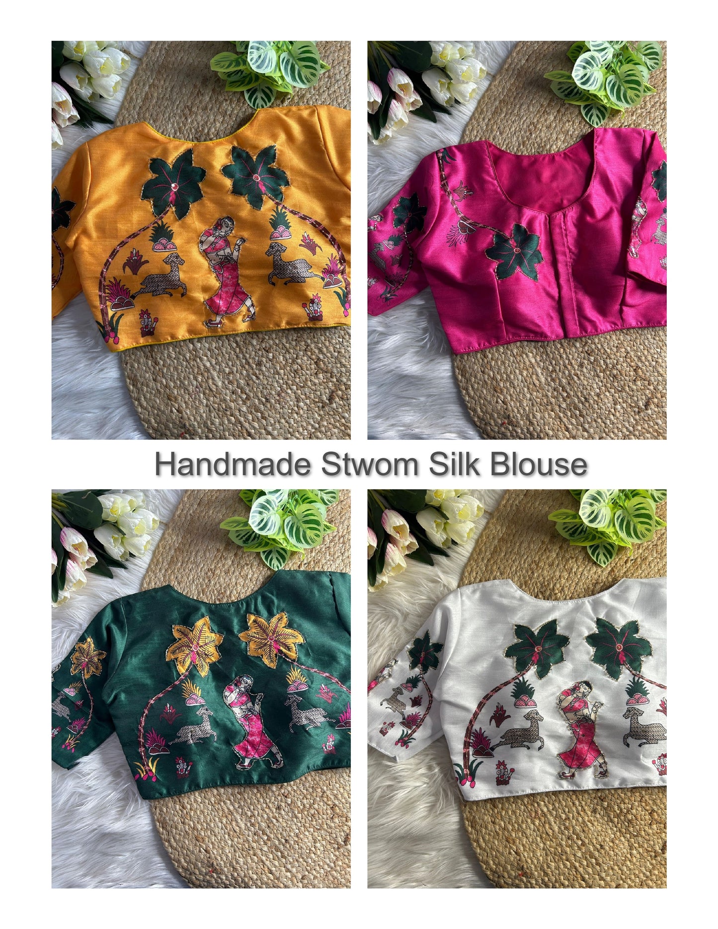 Handmade Stwom Silk Blouse