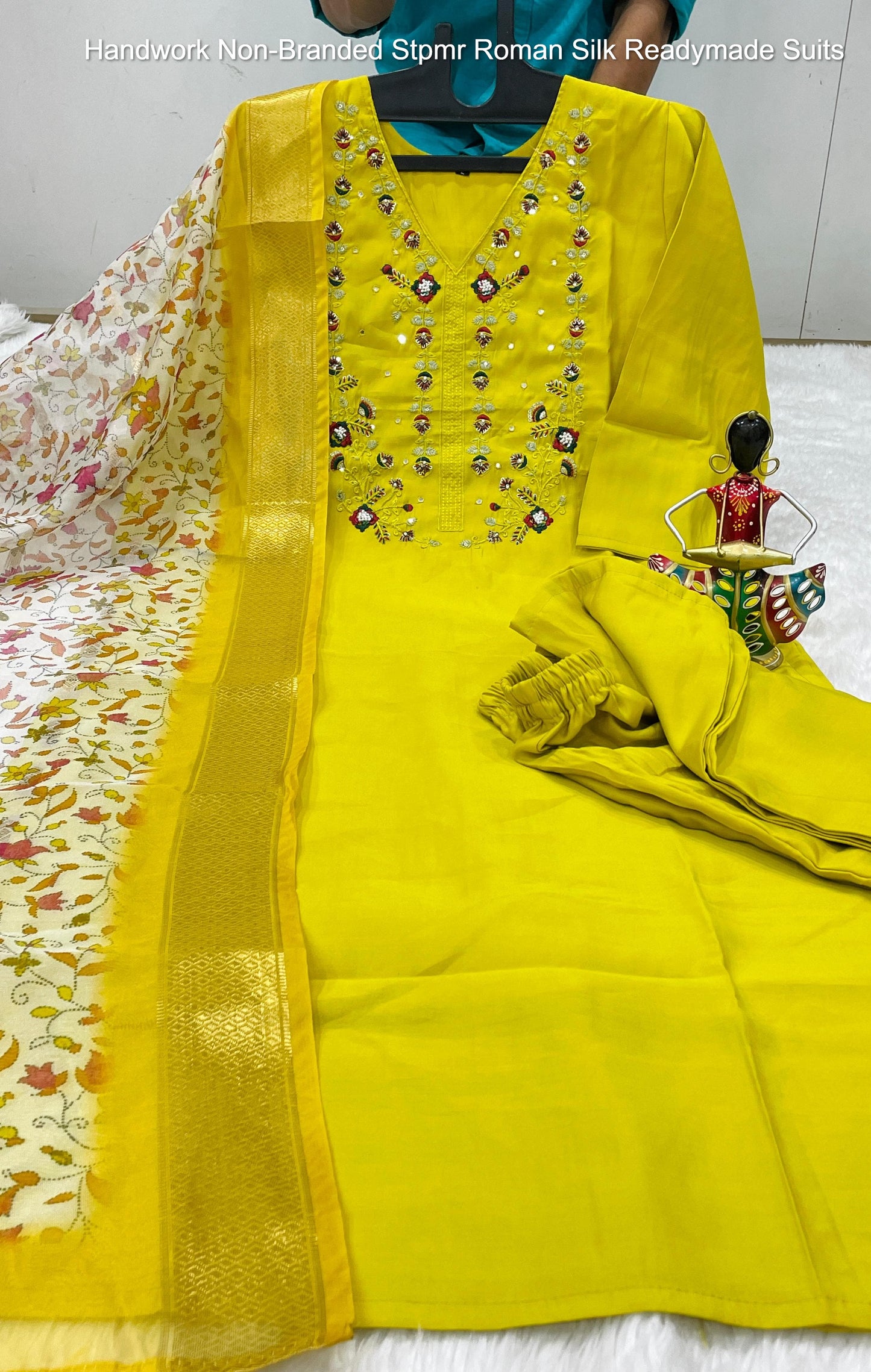 Handwork Non-Branded Stpmr Roman Silk Readymade Suits