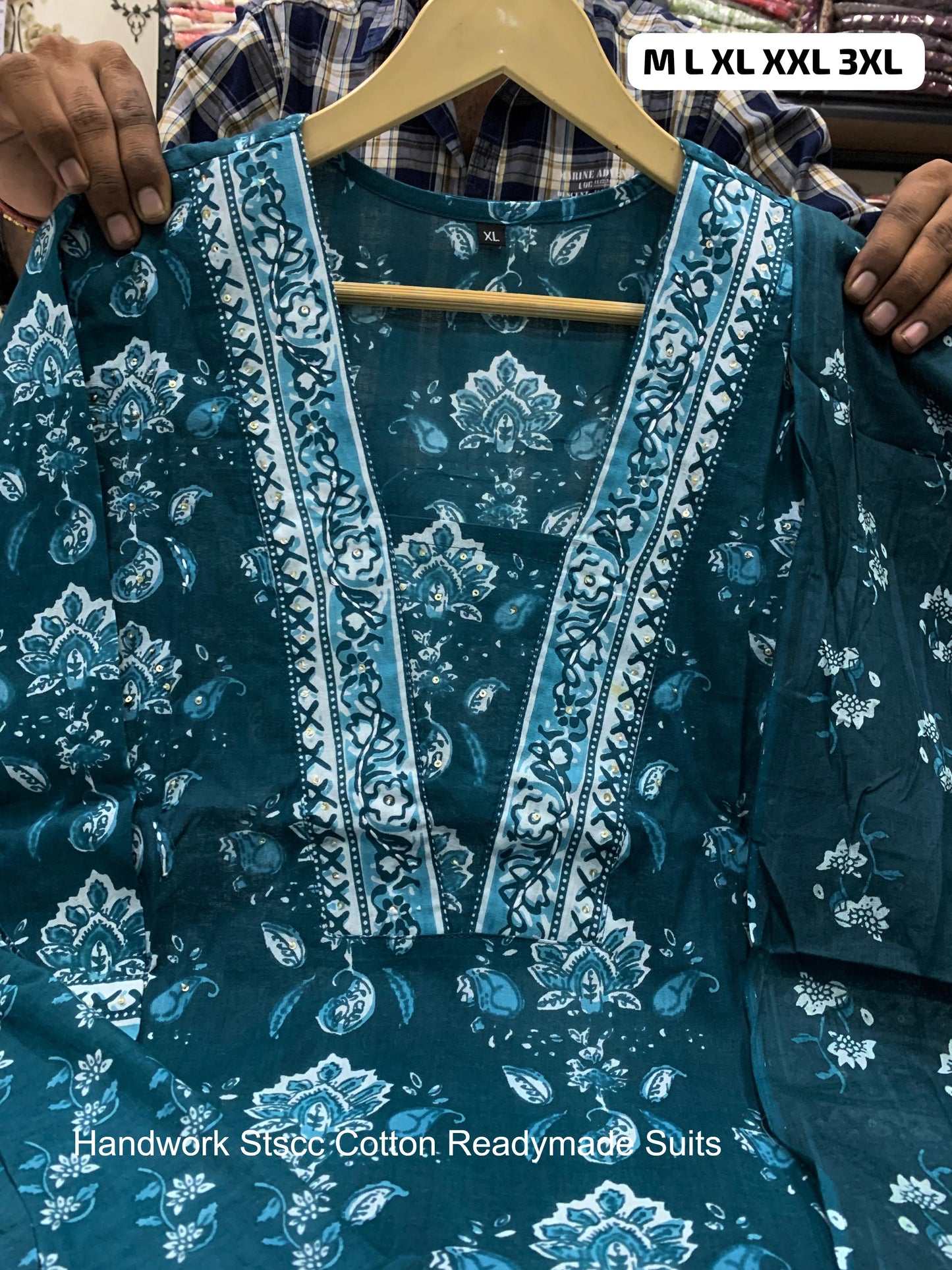 Handwork Stscc Cotton Readymade Suits