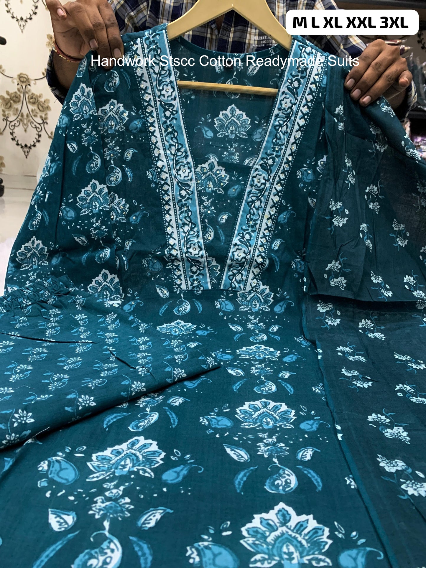 Handwork Stscc Cotton Readymade Suits