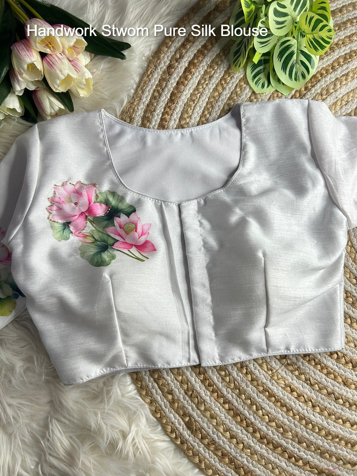Handwork Stwom Pure Silk Blouse