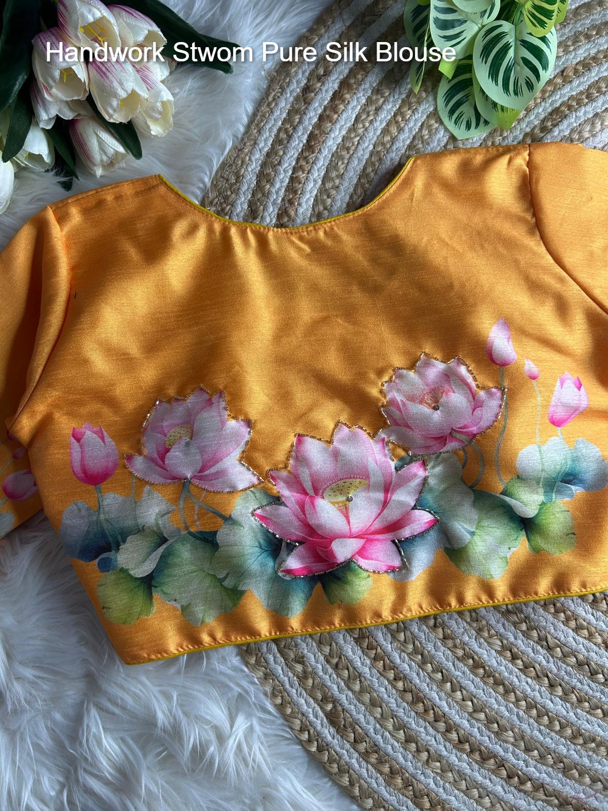 Handwork Stwom Pure Silk Blouse