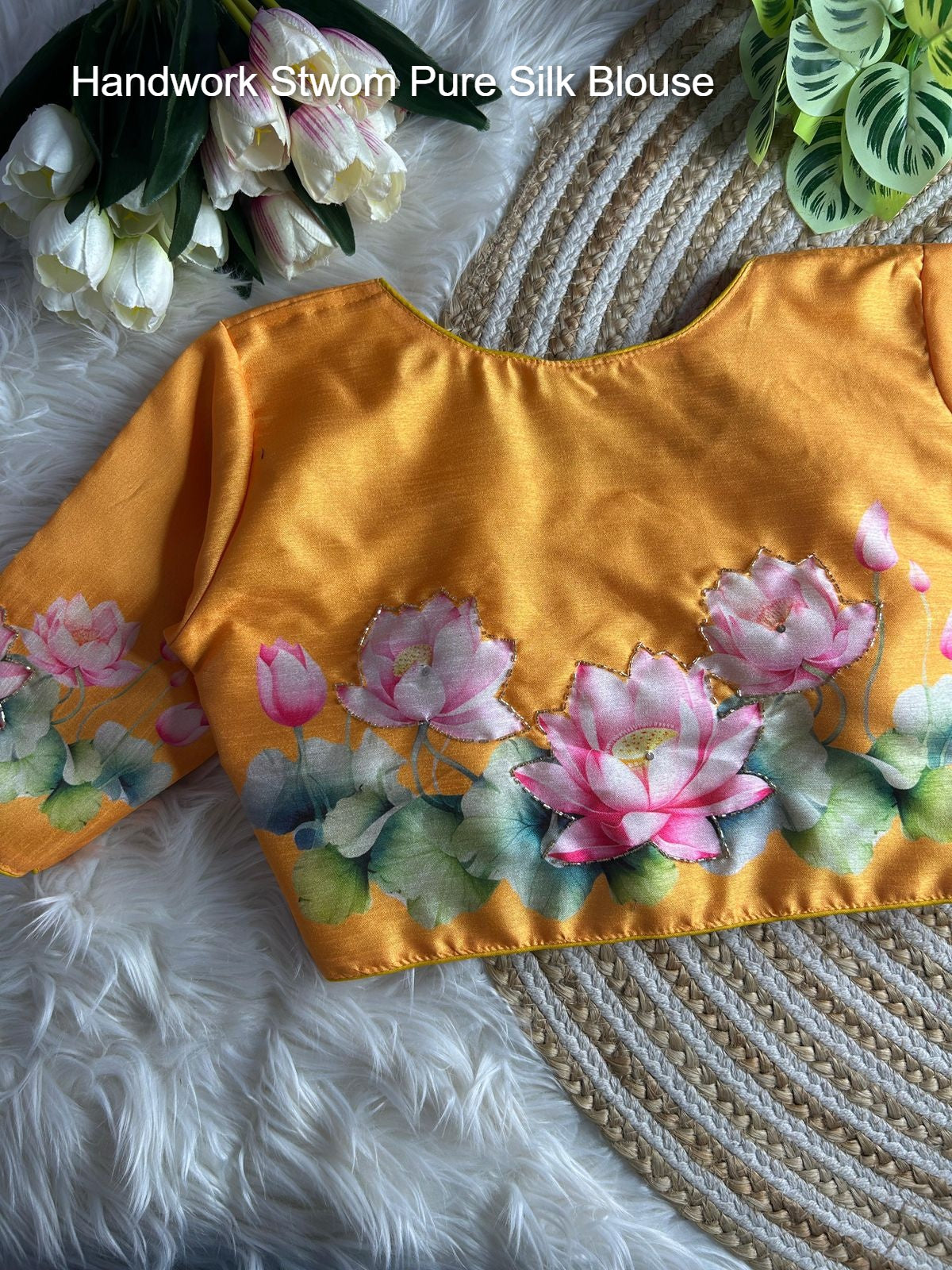 Handwork Stwom Pure Silk Blouse
