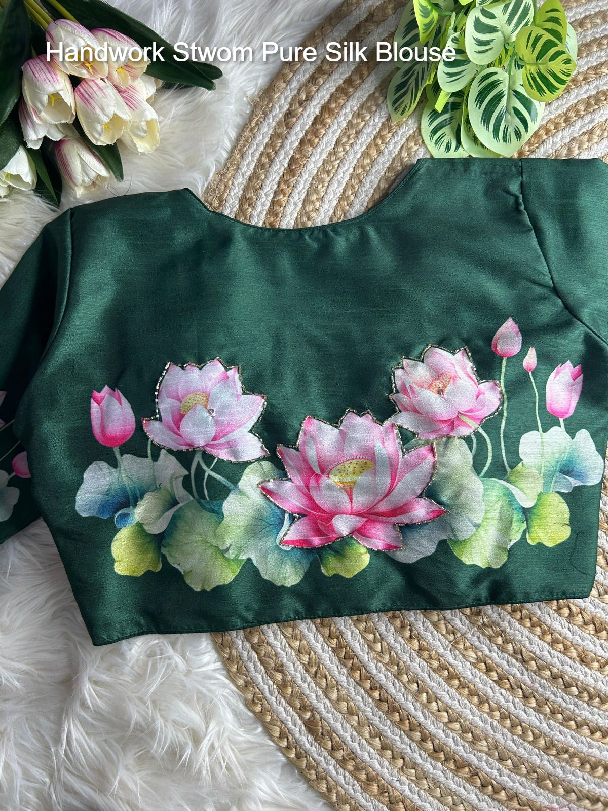 Handwork Stwom Pure Silk Blouse