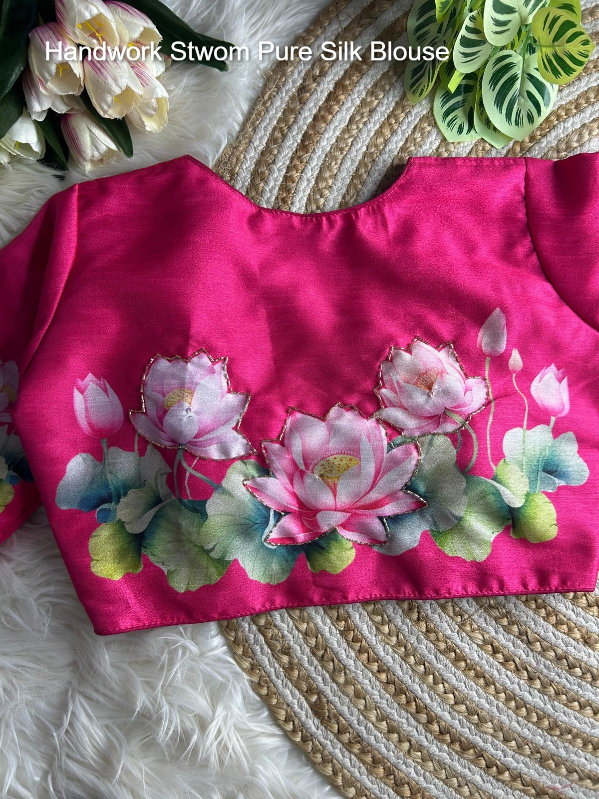 Handwork Stwom Pure Silk Blouse