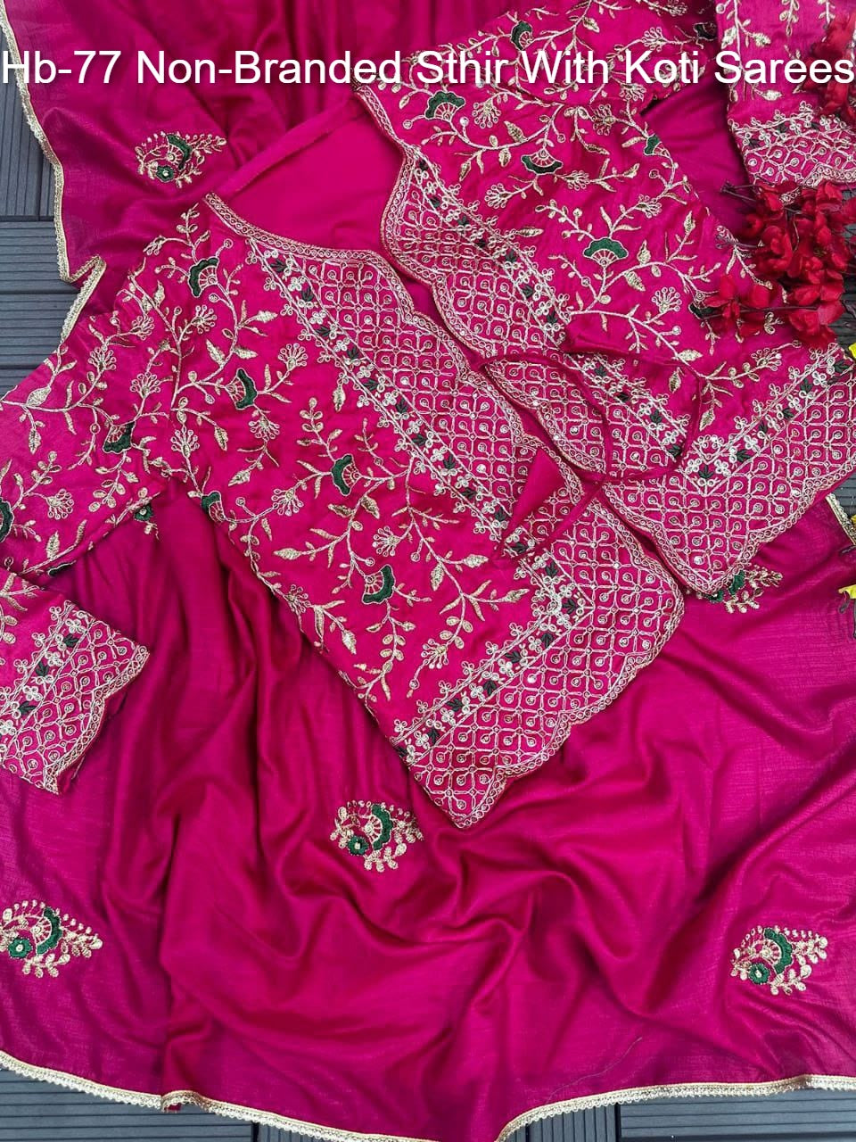 Hb-77 Non-Branded Sthir With Koti Sarees