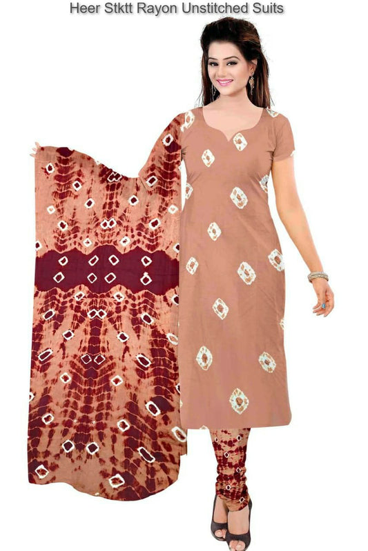 Heer Stktt Rayon Unstitched Suits