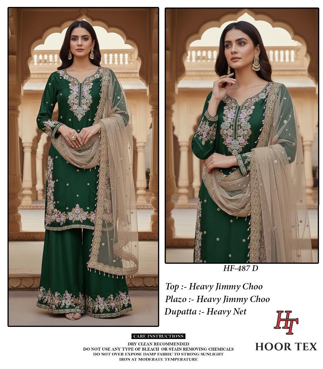 Hf-487-D Hoor Tex Jimmy Choo Pakistani Readymade Suits