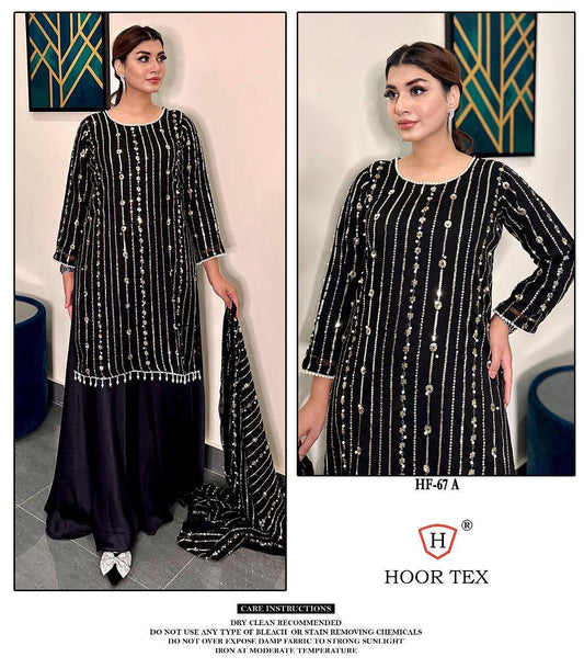 Hf-67A Hoor Tex Georgette Pakistani Readymade Suits