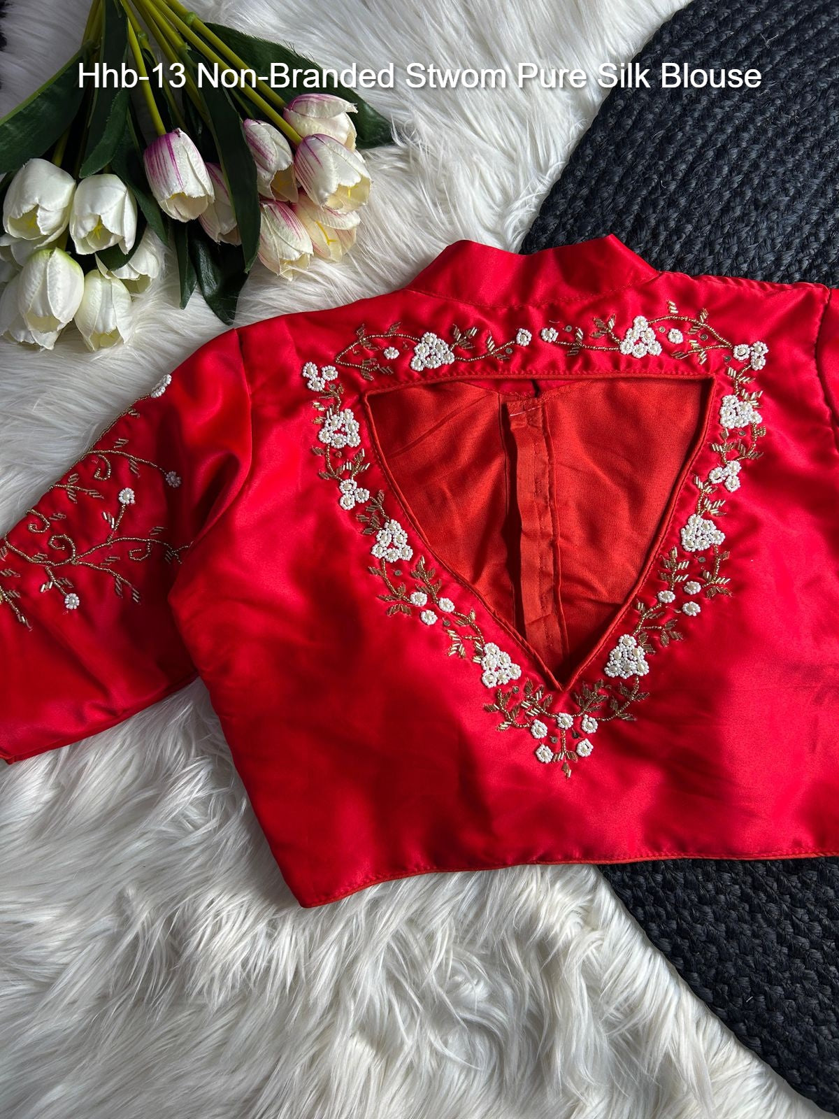 Hhb-13 Non-Branded Stwom Pure Silk Blouse