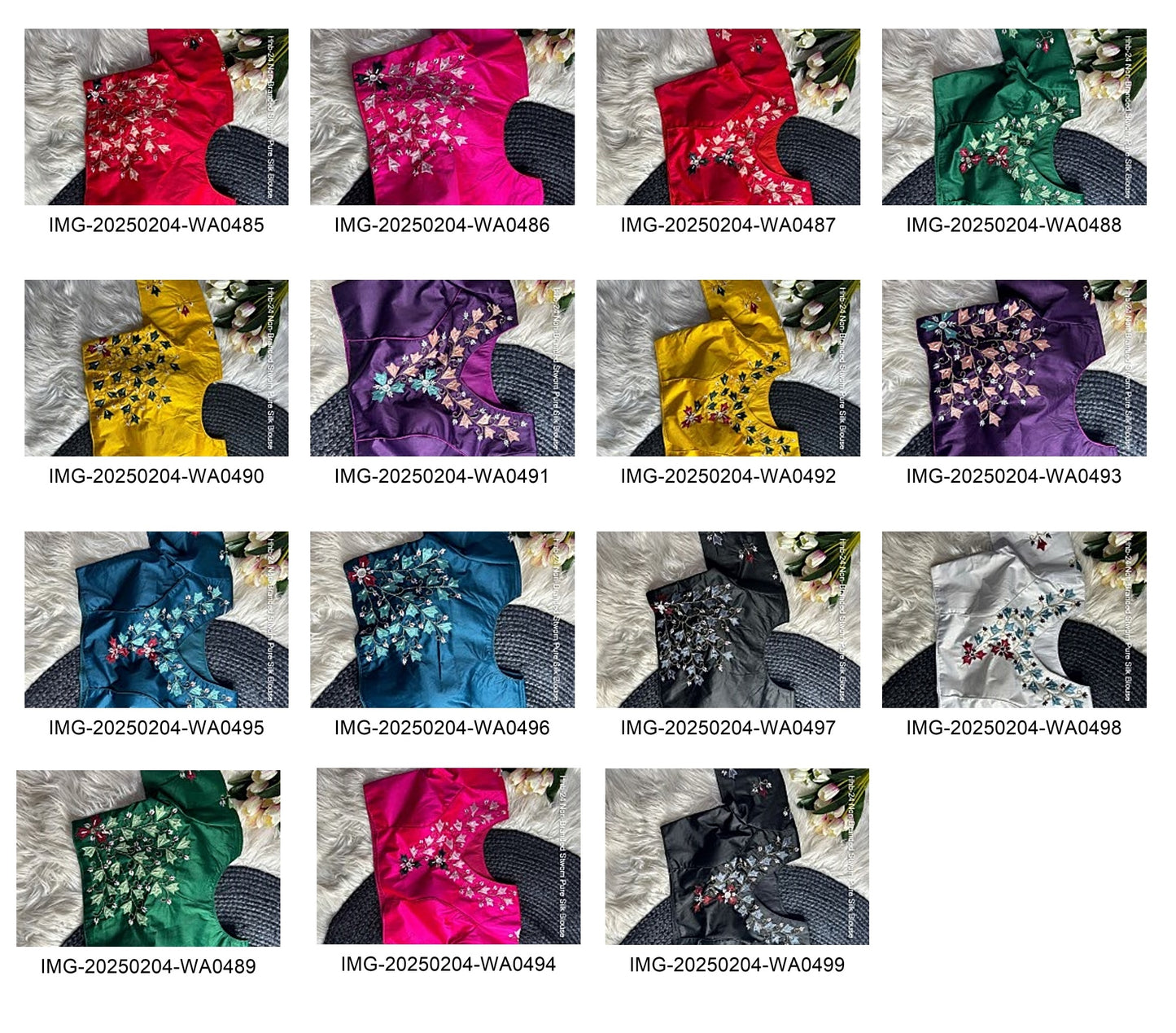Hhb-24 Non-Branded Stwom Pure Silk Blouse