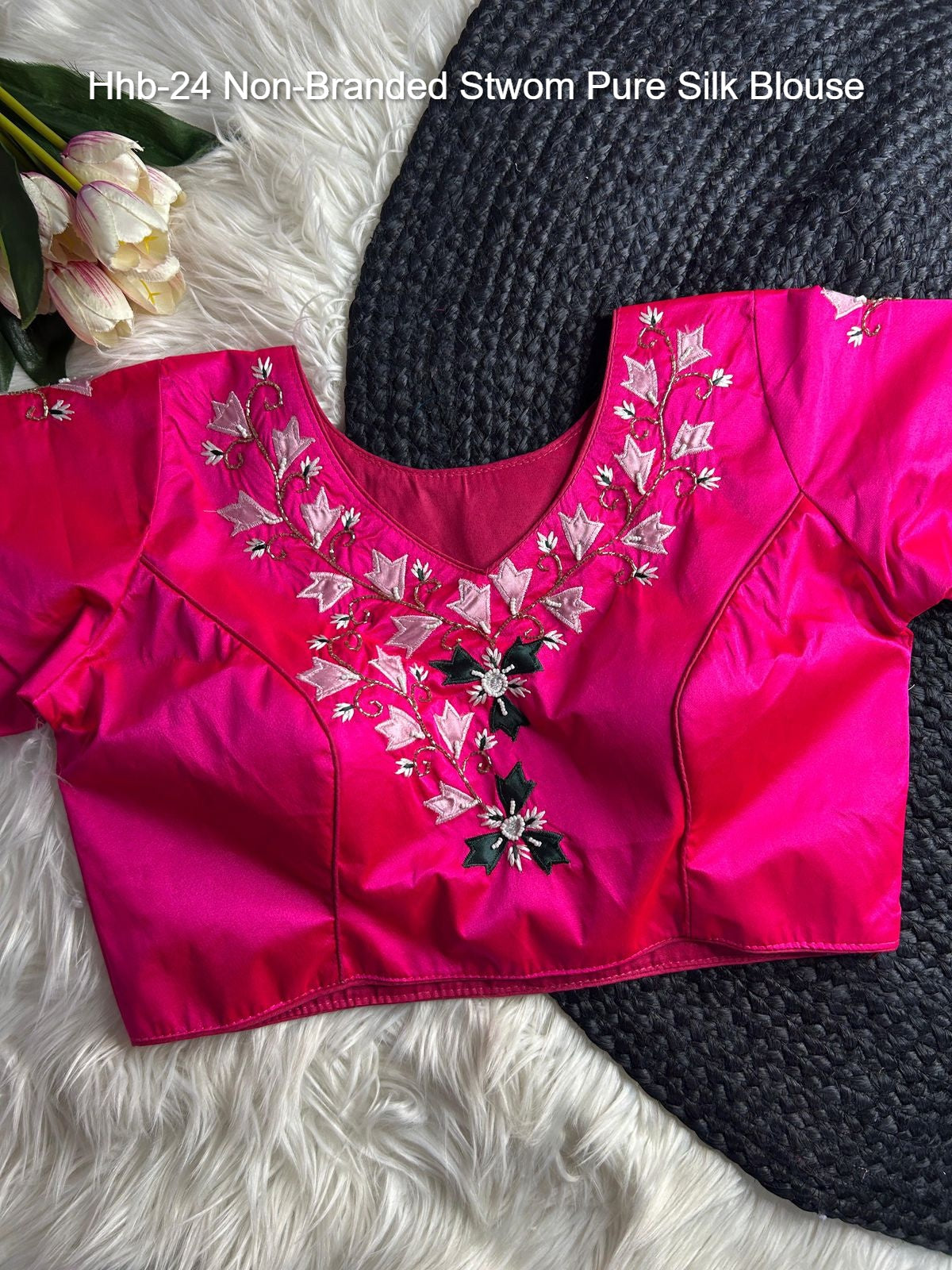 Hhb-24 Non-Branded Stwom Pure Silk Blouse