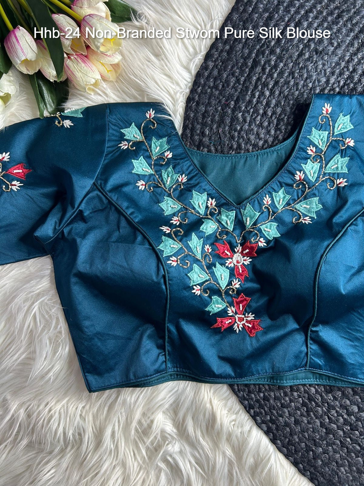 Hhb-24 Non-Branded Stwom Pure Silk Blouse