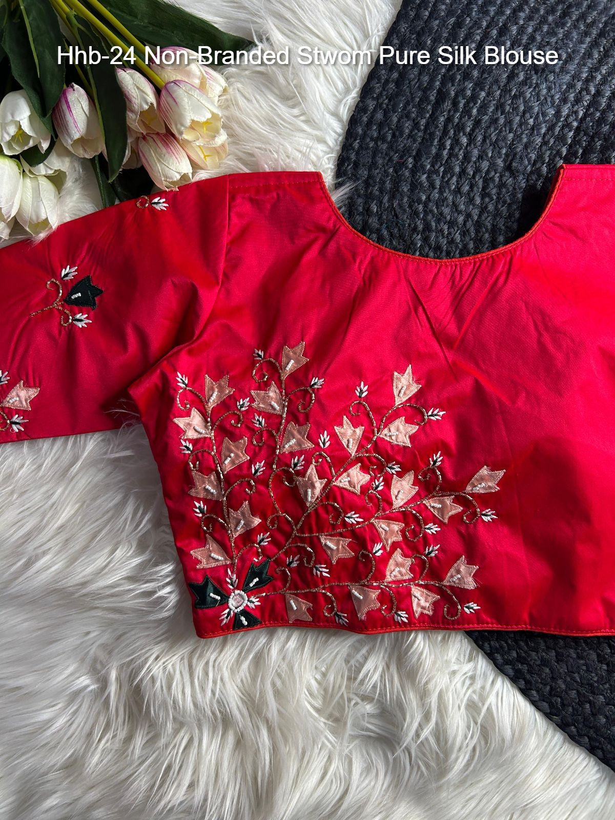 Hhb-24 Non-Branded Stwom Pure Silk Blouse