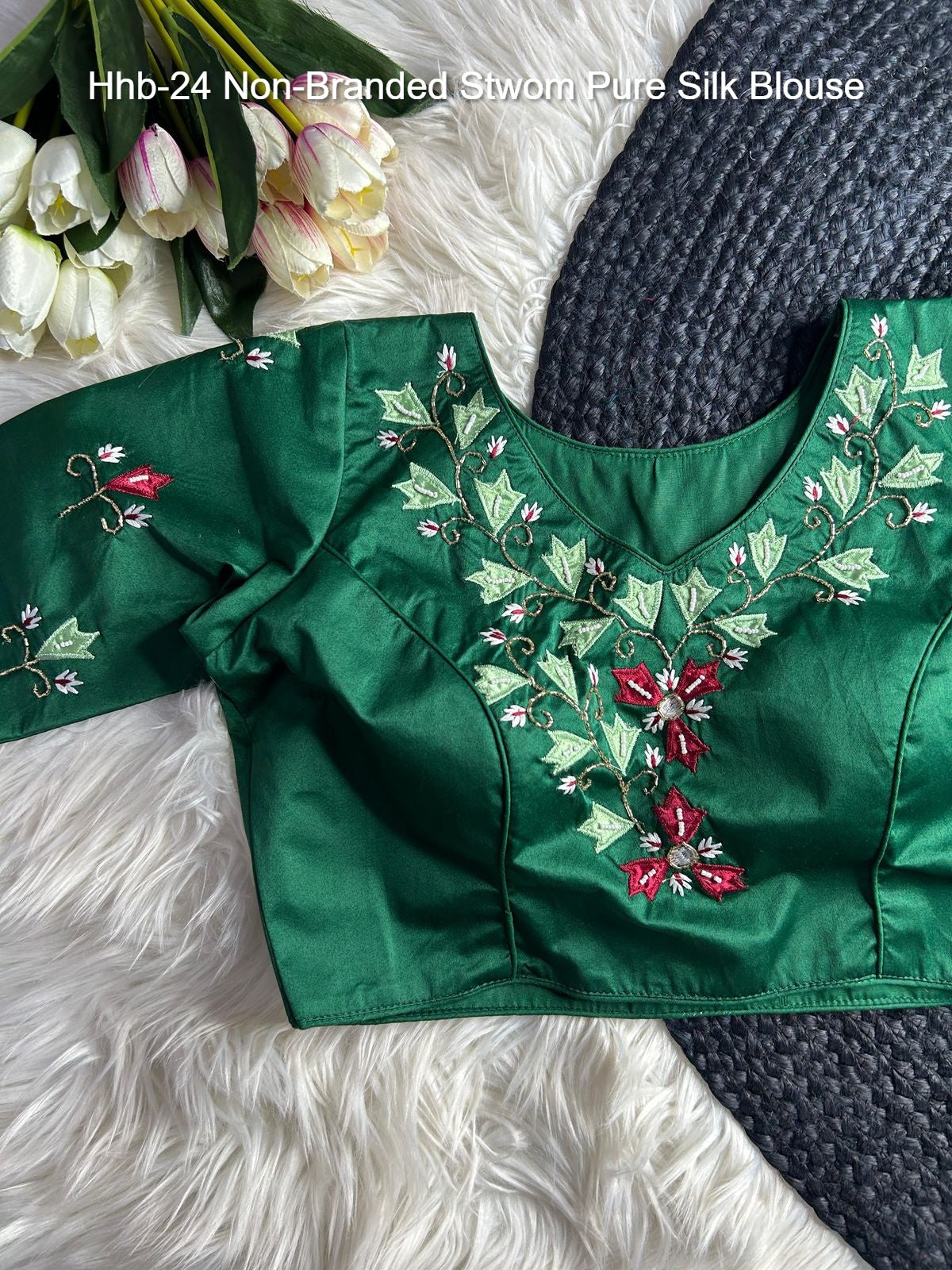 Hhb-24 Non-Branded Stwom Pure Silk Blouse