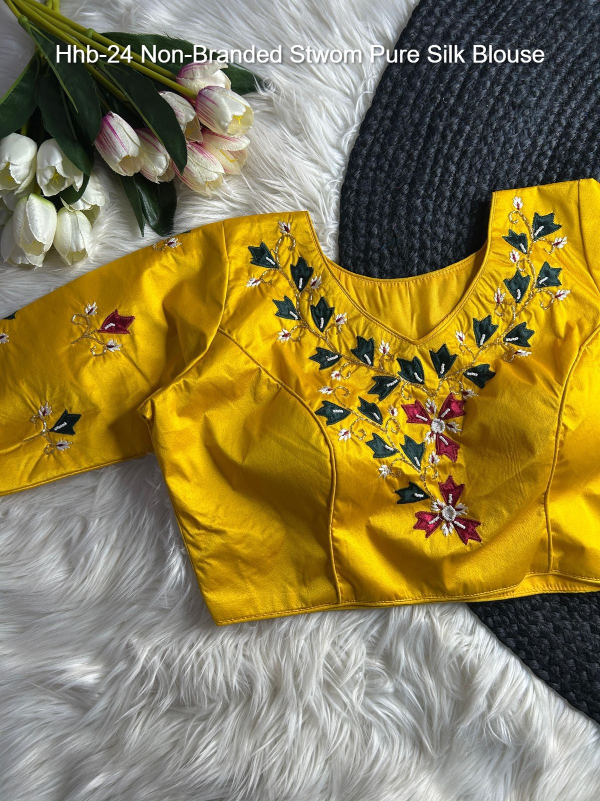 Hhb-24 Non-Branded Stwom Pure Silk Blouse