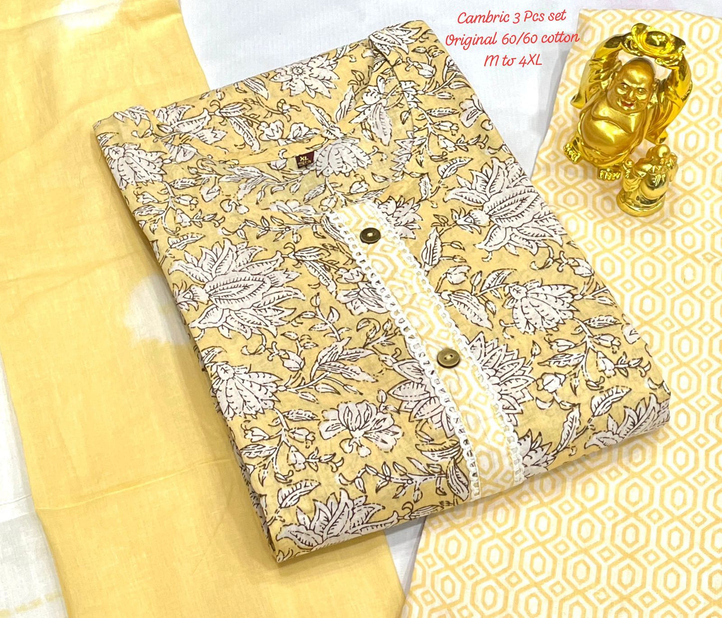 Hi V Neck Non-Branded Stpmr Cotton Readymade Suits