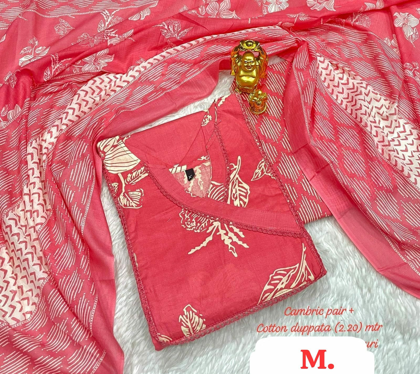 Hi V Neck Non-Branded Stpmr Cotton Readymade Suits