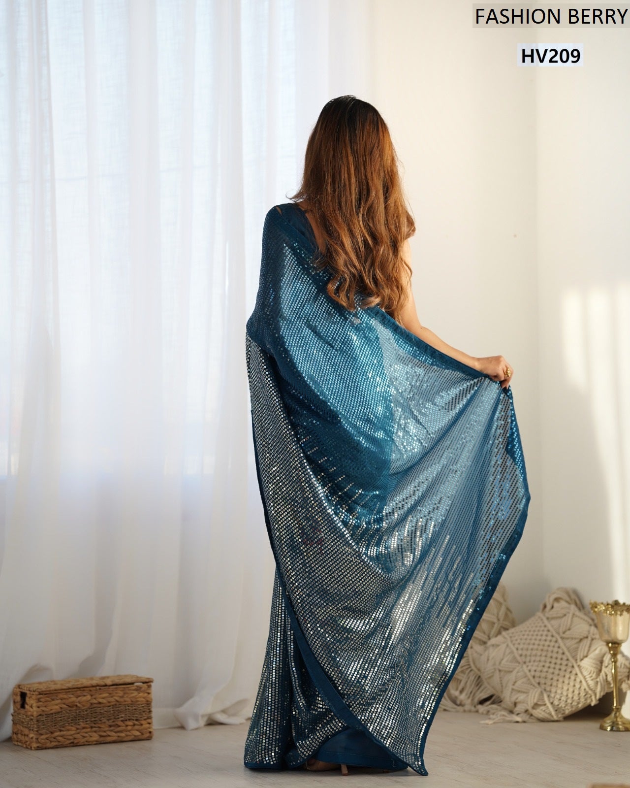 Hv209 Meena Fashion Berry Silk Sarees