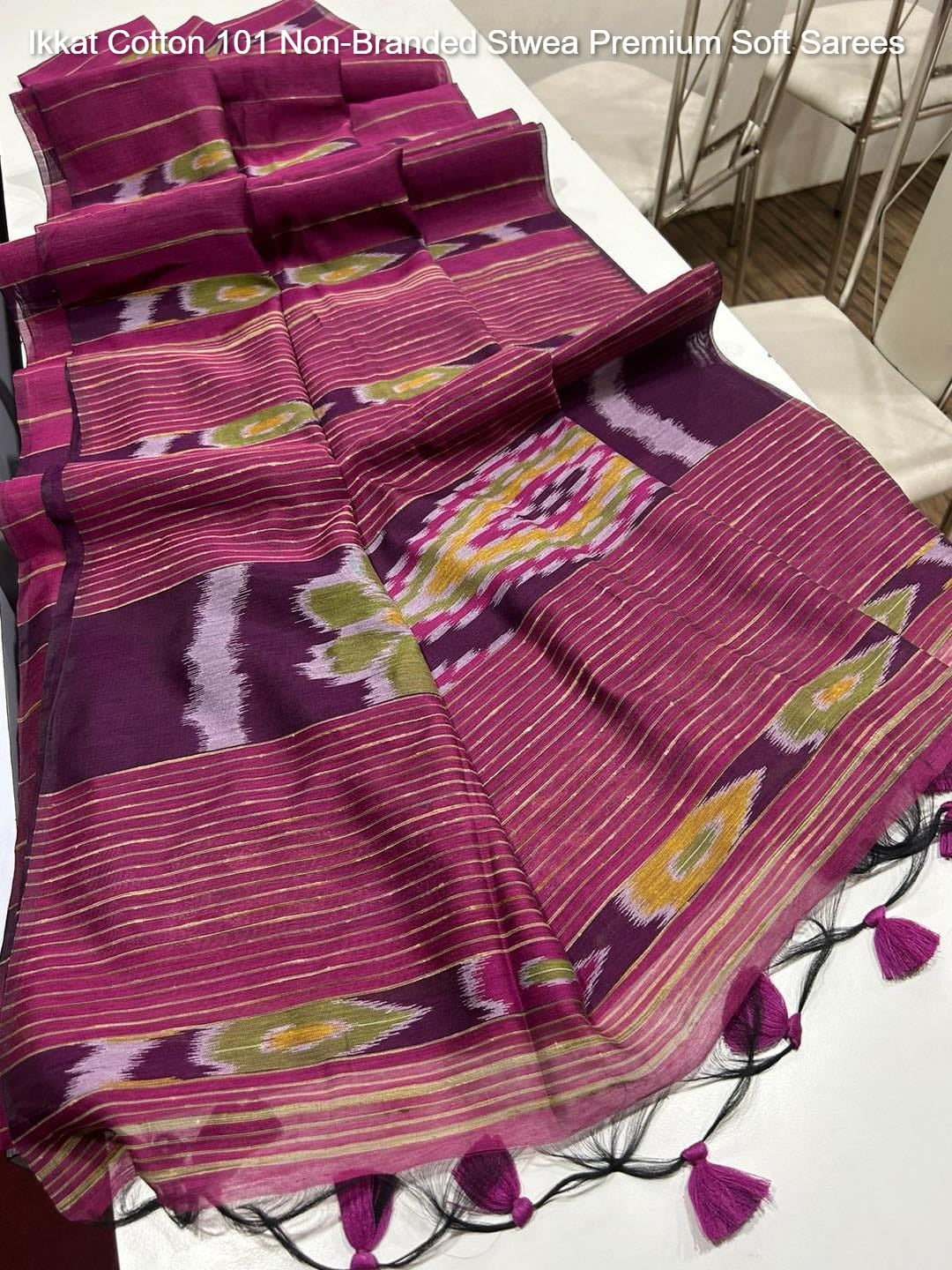 Ikkat Cotton 101 Non-Branded Stwea Premium Soft Sarees