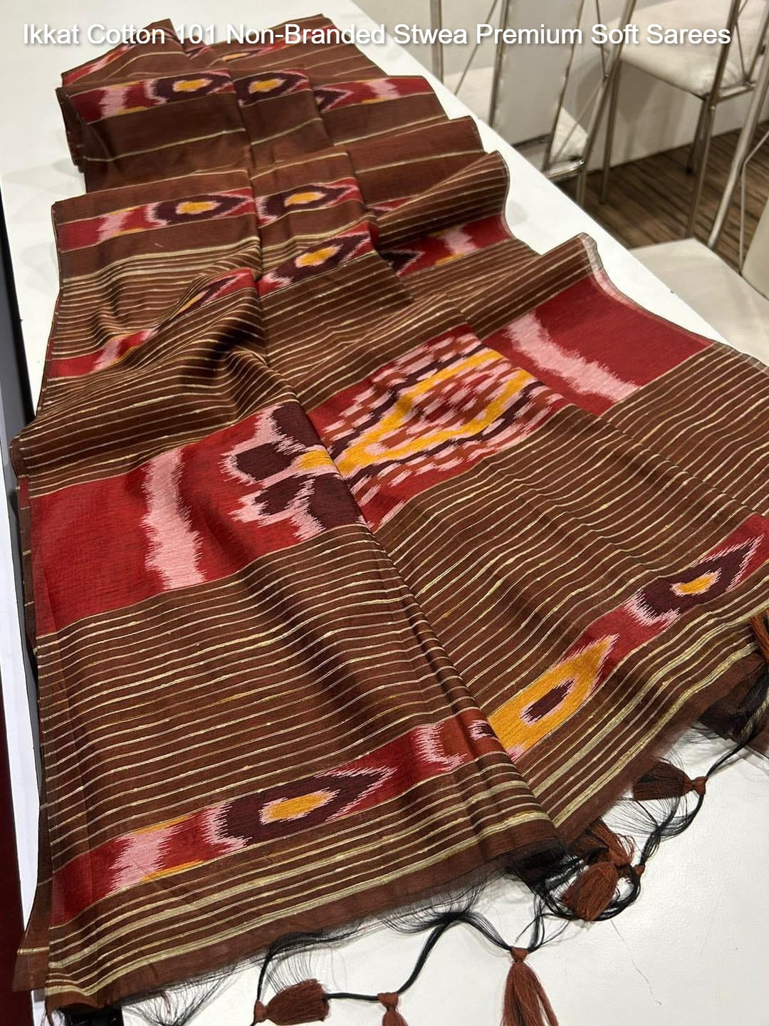 Ikkat Cotton 101 Non-Branded Stwea Premium Soft Sarees