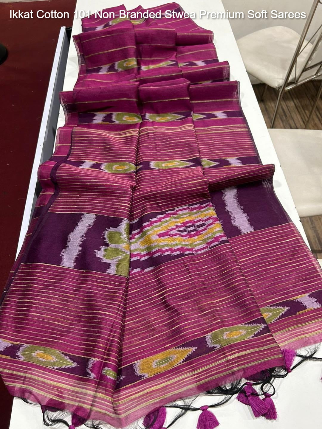 Ikkat Cotton 101 Non-Branded Stwea Premium Soft Sarees