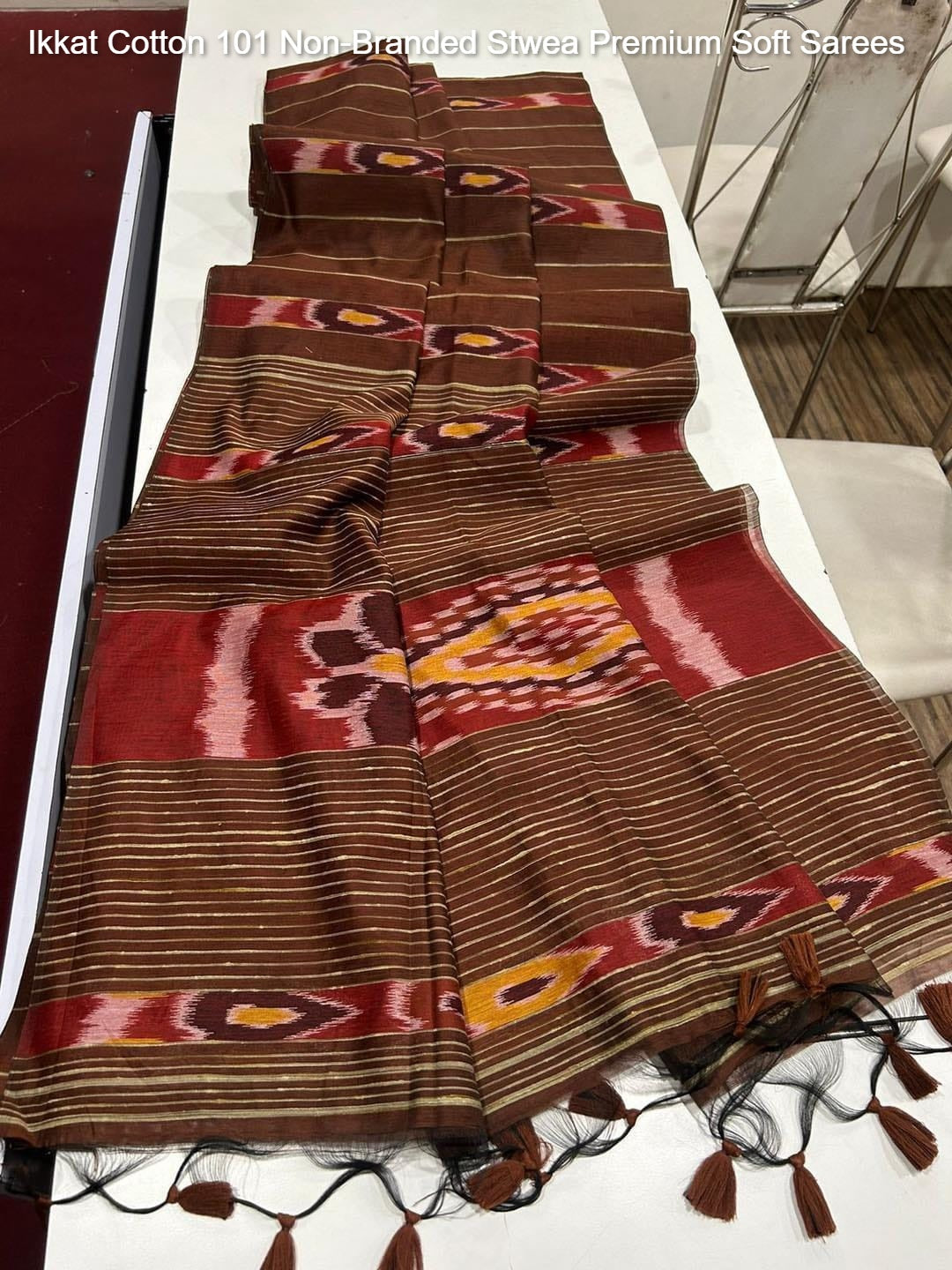 Ikkat Cotton 101 Non-Branded Stwea Premium Soft Sarees