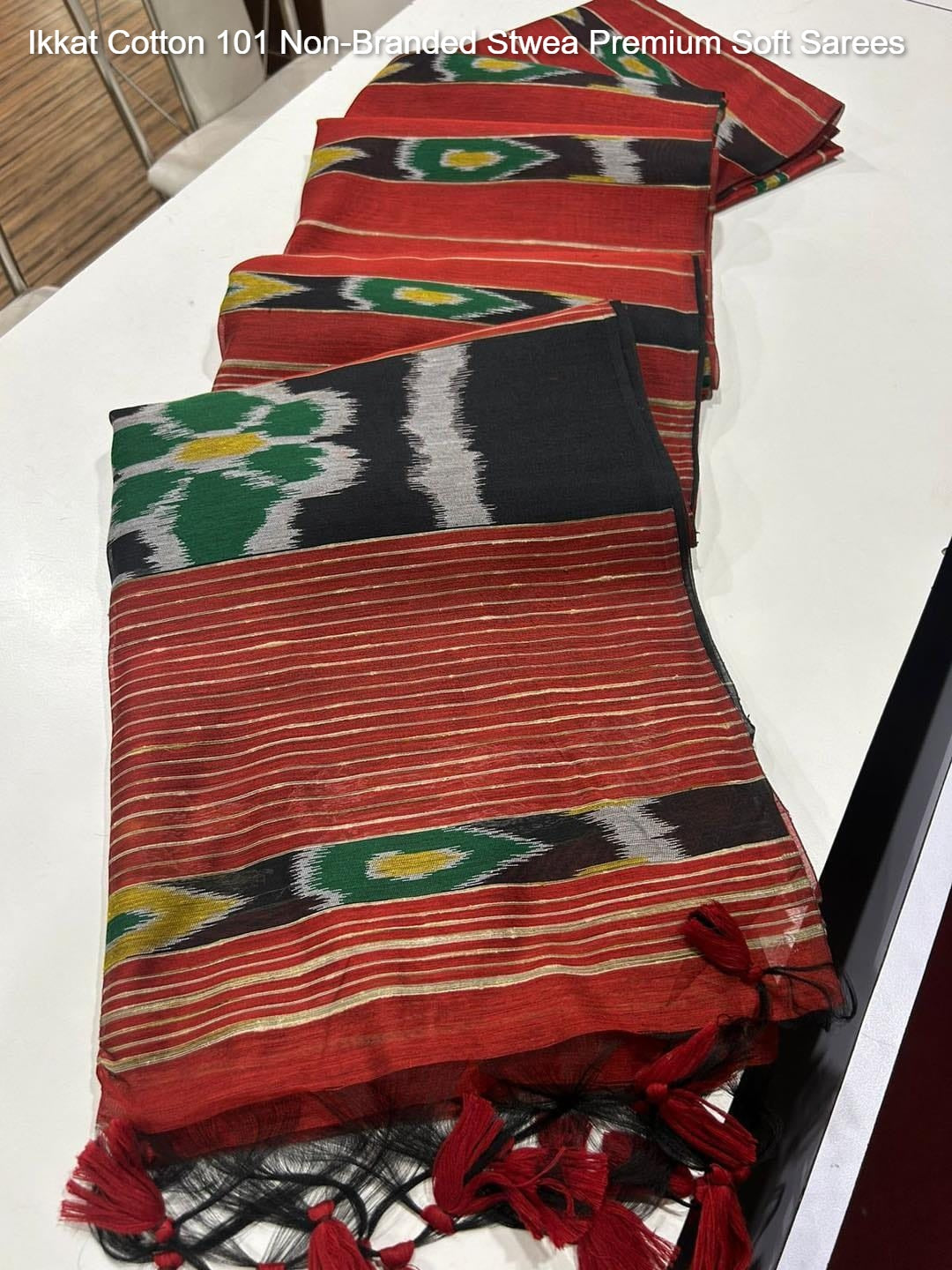 Ikkat Cotton 101 Non-Branded Stwea Premium Soft Sarees