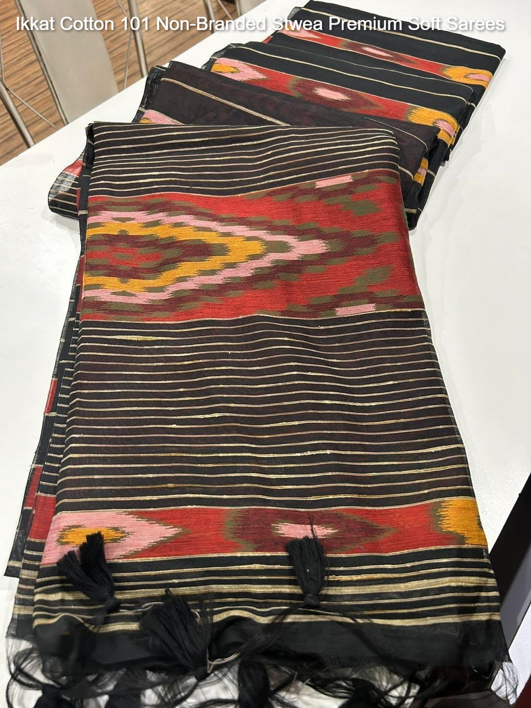 Ikkat Cotton 101 Non-Branded Stwea Premium Soft Sarees