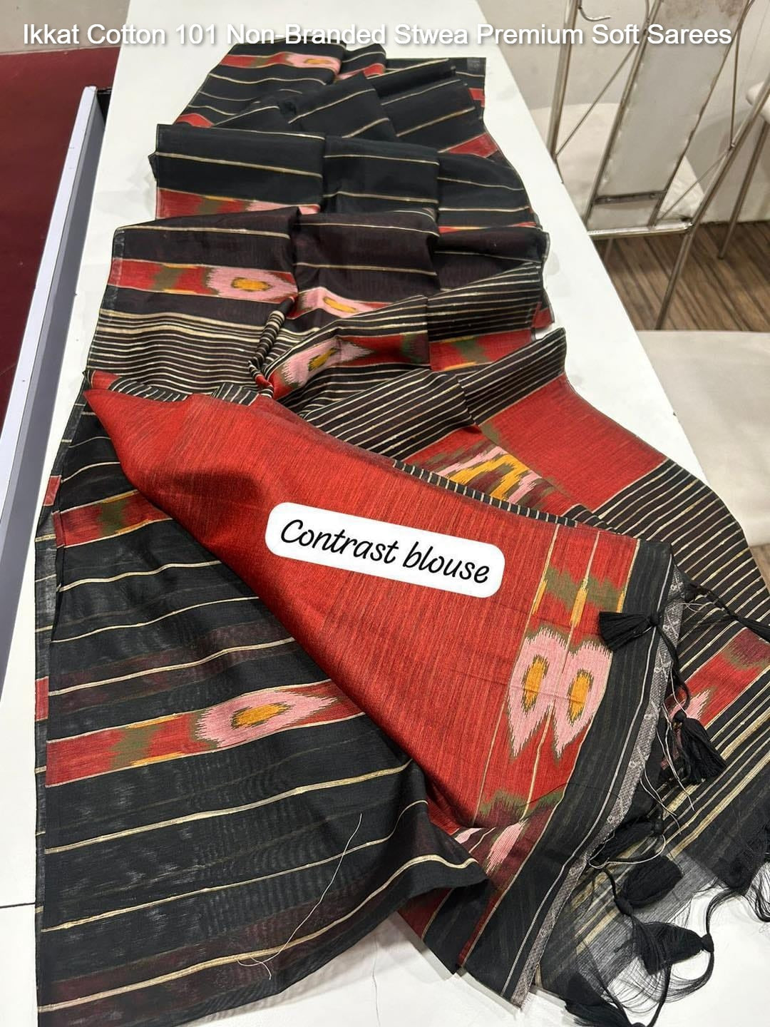 Ikkat Cotton 101 Non-Branded Stwea Premium Soft Sarees