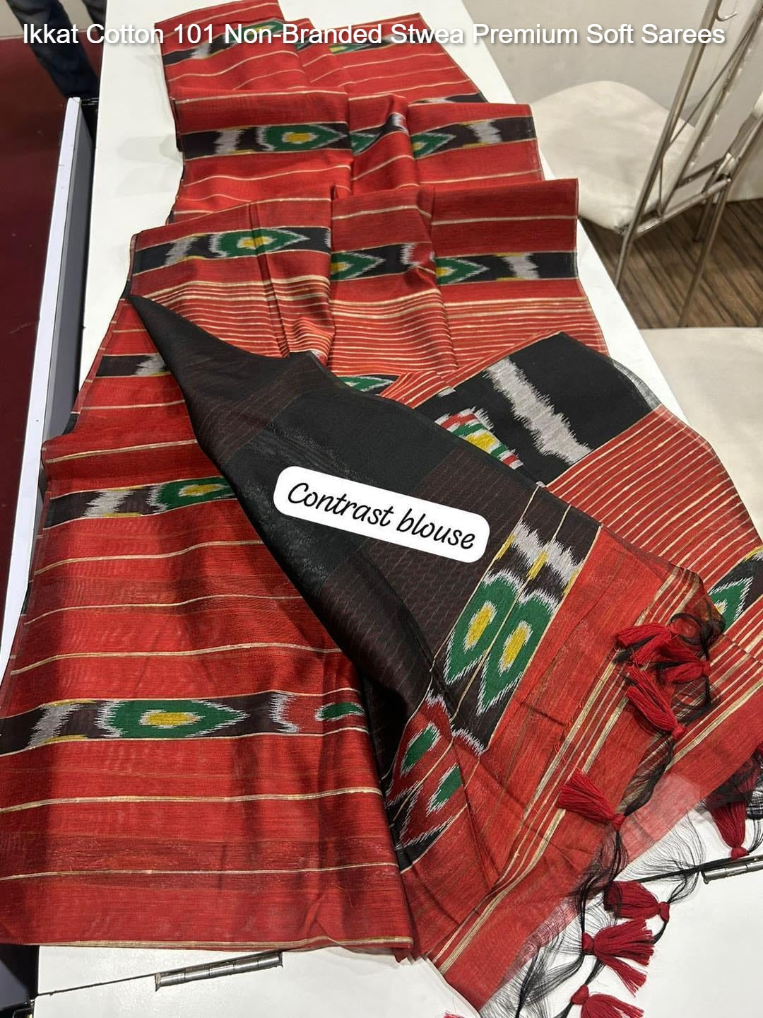Ikkat Cotton 101 Non-Branded Stwea Premium Soft Sarees